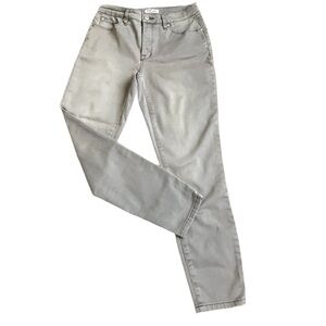 Tribal Jeans Ankle Jeggings, Sz. 6, Gray